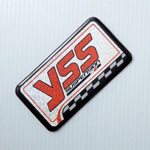 1pc. yss suspension shock up absorber resin coated reflective sticker decal