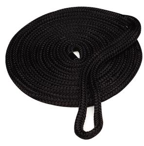Double braid nylon dockline, 5/8" x 20', black  part# 40461(f)