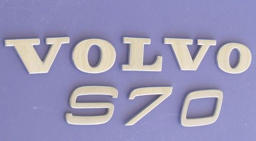 Volvo s70 emblems letters oem lot trunk chrome color rear badge boot 97-00 99 98