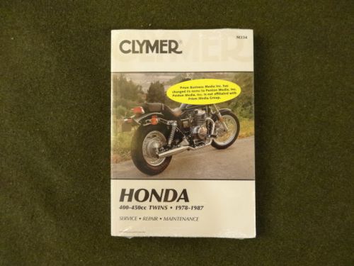 Clymer honda 400-450cc 1978-1987 service manual new in wrap motorcycle shop