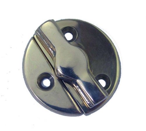 Chrome-plated brass door button round   2070bc