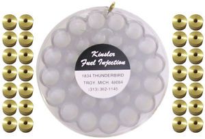 Hilborn bypass jet assortment w/ case,.115-.250",28 fuel pills for -6an jet cans