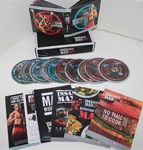 Shaun t's beachbody ma×:30 lnsanity w0rk0ut deluxe full set 13dvds fastshipping