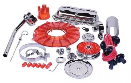 Vw bug engine dress up kit (red-chrome) empi 8653