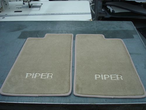 Piper archer, warrior, etc. front floor mats, (pull-out), tan, new, look !