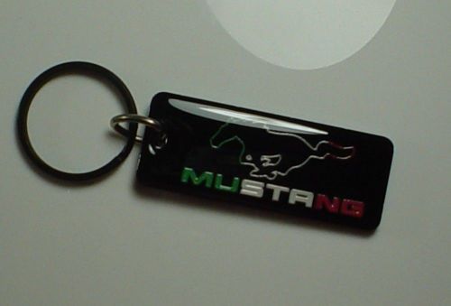 Ford mustang key chain black / cobra shelby gt turbo 5.0