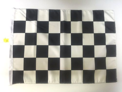 82blkwht utv side x side atv safety flag 12"x18" checkered flag 1/4, 5/16 pole