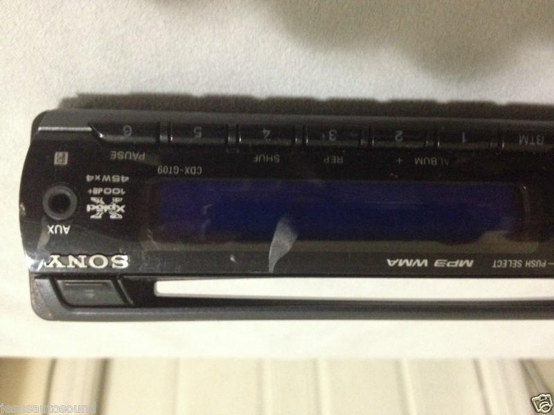 SALE SONY CD  RADIO FACEPLATE MODEL CDX-GT09   CDXGT09 TESTED GOOD GUARANTEED, US $40.00, image 4