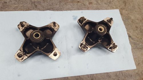 Banshee stock front wheel hubs coated black