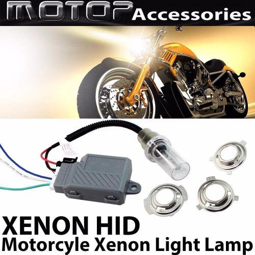 Find 35W 12000K Motorcycle HID Headlight Kit H6M H4 BA20D BiXenon Hi