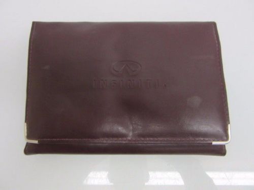 Infiniti owners manual with original leather case pen oem
