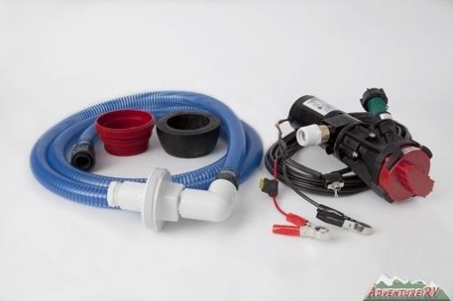 Clean dump portable rv camper trailer macerator waste pump system complete cdto