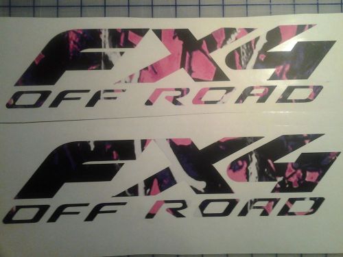 Fx4 bedside decals moonshine muddy girl pattern - 4x4 - camo - camoflage