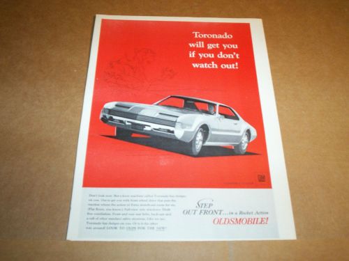 66 1966 oldsmobile toronado original magazine ad