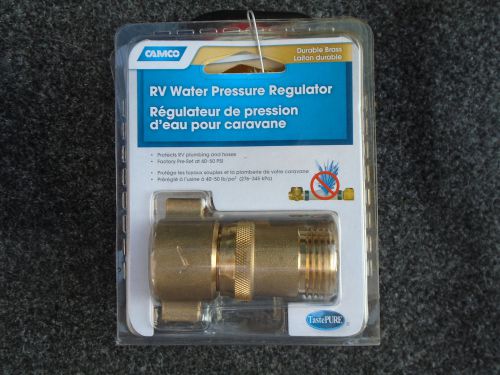 Two new camco brand brass water pressure regulators , in  package