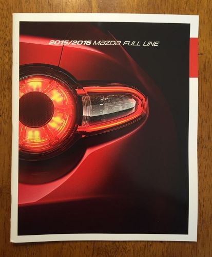 2015 2016 mazda full line catalog sales brochure