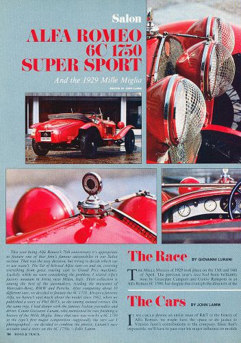1929 1980 alfa romeo 6c 1750 super sport -  classic original article h18