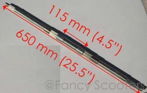 Peace sports tpatv507 110cc rear axle c 650mm long middle 23 , end 17 splines