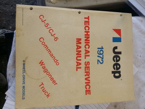 1972 jeep technical service manual
