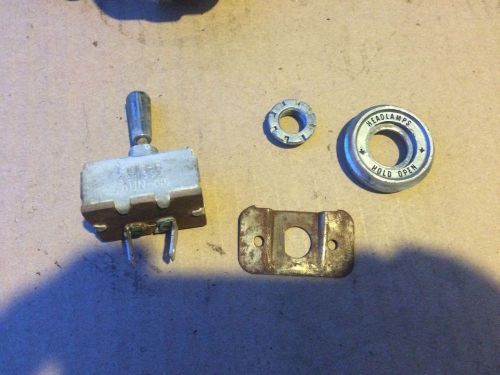 66 67 dodge charger oem hidden headlight switch, bezel and nut works