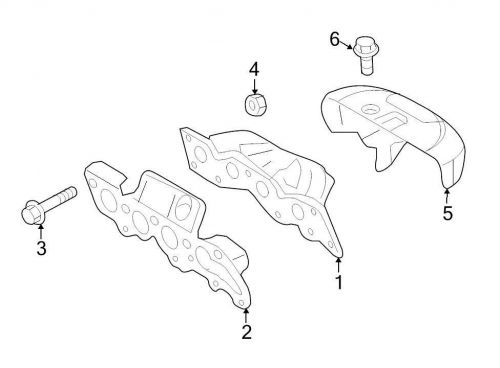 Ford oem exhaust heat shield 9l8z9n454b image 5