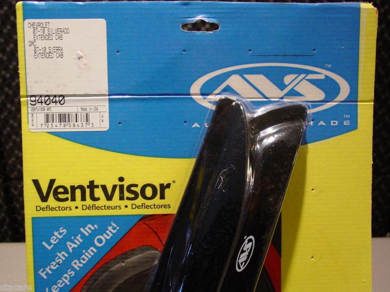 Auto ventshade (avs) 94040 side window vent 2007-10 silverado sierra extended