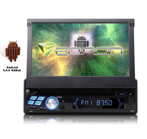 Android 7" digital screen car navigation 1 din dvd audio player w/ wifi hotspot