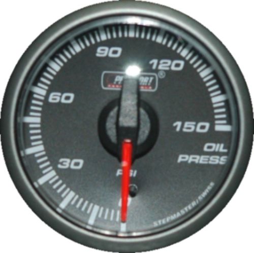 Prosport 45mm clear lens amber red led oil pressure gauge psi