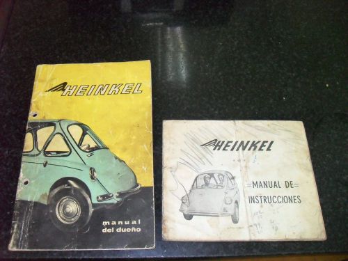 Heinkel minicar  manual set in spanish rare !!