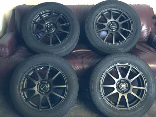 4 wheels with tires 225/55 r16 (wheels proline - tires continental)