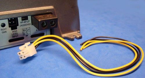 Us seller. amp amplifier 4-pin speaker level input plug wire harness for kenwood