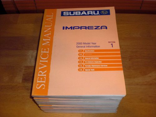 2000 00 subaru impreza shop service manual all volumes