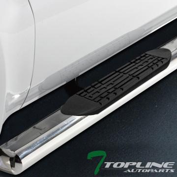 4" side step nerf bars rail running boards 2005-2011 dodge dakota club/ext cab c