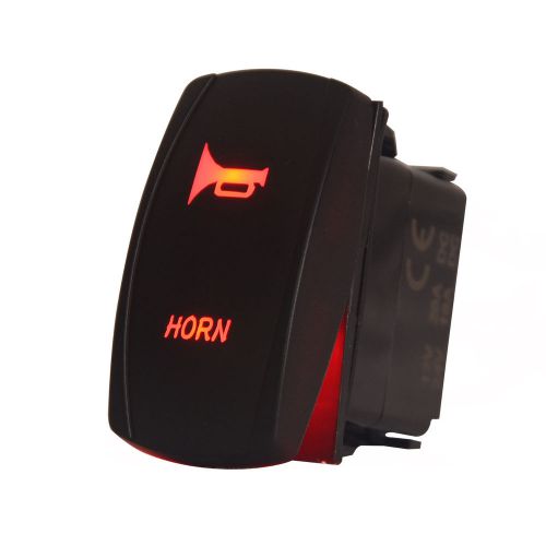 5pin rocker push switch red led horn light  bar backlit for car boat truck jk