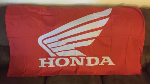 New honda red wing racing flag 3'x5' motorcycle motocross