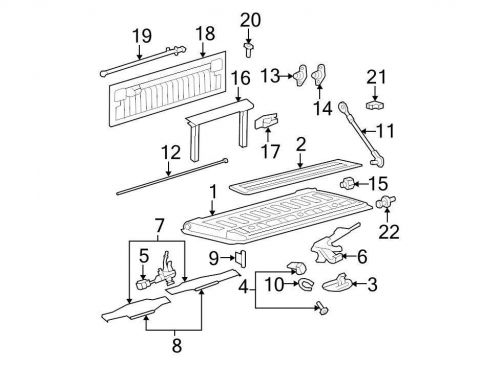 Ford oem tailgate striker plate 7c3z99404a42a image 22