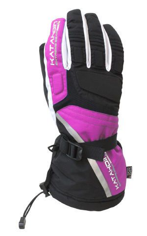 Katahdin cyclone pink waterproof cold weather atv snow sports snowmobile glove