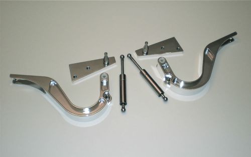 1963-1964 impala billet trunk hinges polished. made in u.s.a.
