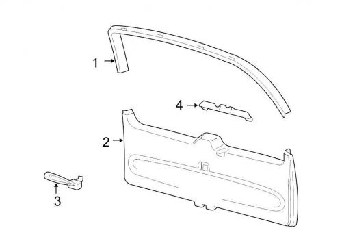 Ford oem liftgate trim cover 3l1z7846404aab image 2