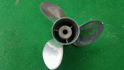 Suzuki propeller 14 1/4 x 24 stainless steal 15 spline
