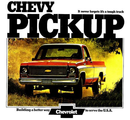 1974 chevy pickup truck brochure -c10-k10 4x4-c20-k20 4x4-c30-super cheyenne