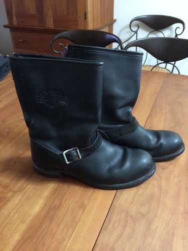 Mens leather harley davidson boots