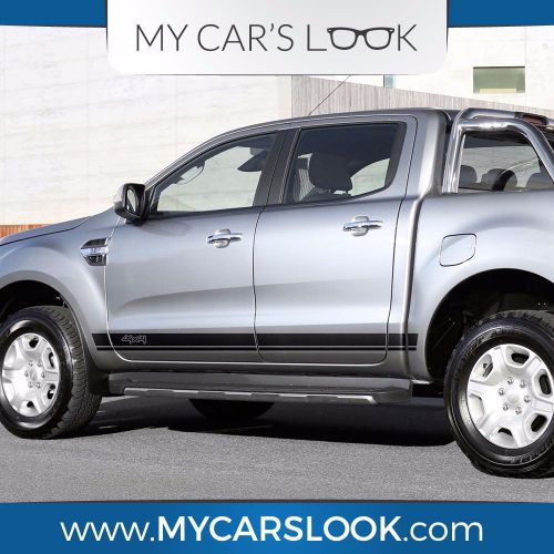 Ford ranger 4x4 2011-2015 side stripe decal graphics 4x4 logo