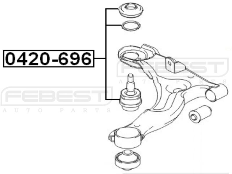 BALL JOINT - MITSUBISHI PAJERO PININ/IO H61W-H77W 1999-2005 OEM MR592351, US $15.95, image 2