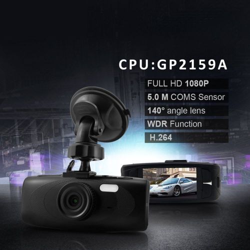 140° hd 1080p h.264 2.7&#034; lcd g-sensor car dvr camera video recorder dash cam