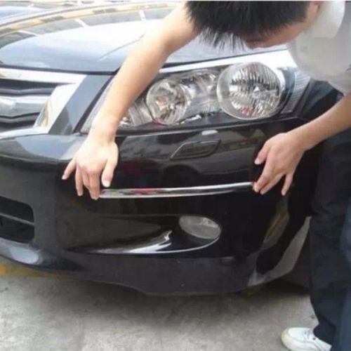4pcs car guard bumper protection silvery anti-scratch front rear anticollision