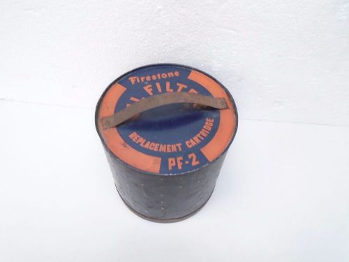 Firestone oil filter pf-2 vintage hot rod collectible