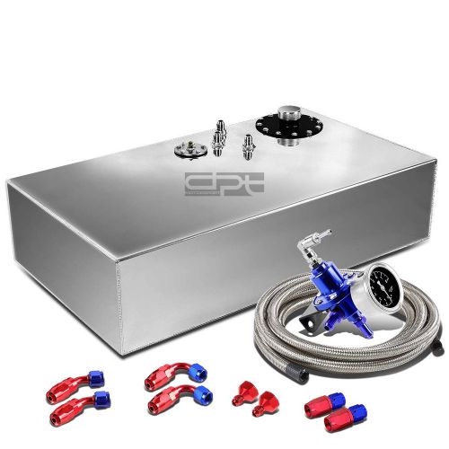 17 gallon top-feed aluminum reserved tank+cap+line kit+pressure regulator blue