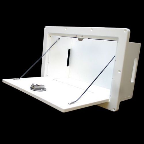 Mako 20216 white pollyboard 16 x 9 1/2 in boat hatch storage box