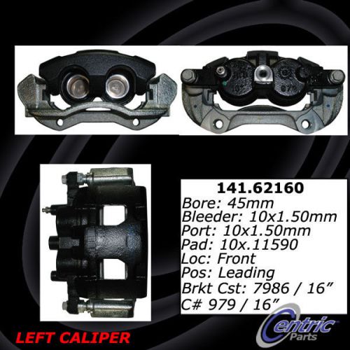 Centric parts 141.62160 front left rebuilt brake caliper with hardware